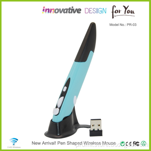 Easy to carry Wireless optical oem Pen shaped Mouse with USB Receiver